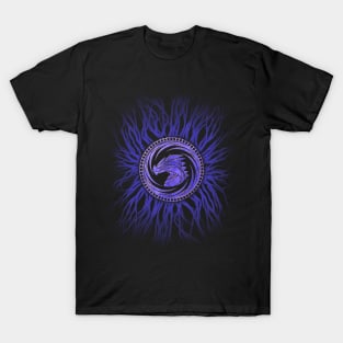 Dragon Coin and Roots - Color on Dark T-Shirt